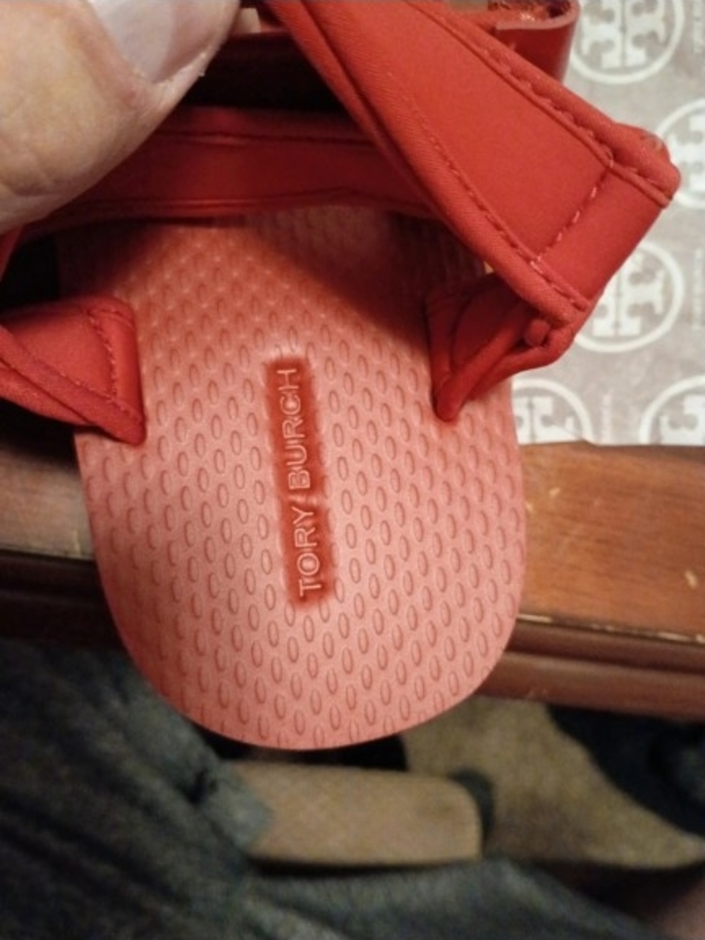 Tory Burch Sport Sandals Flare Red Size 7M